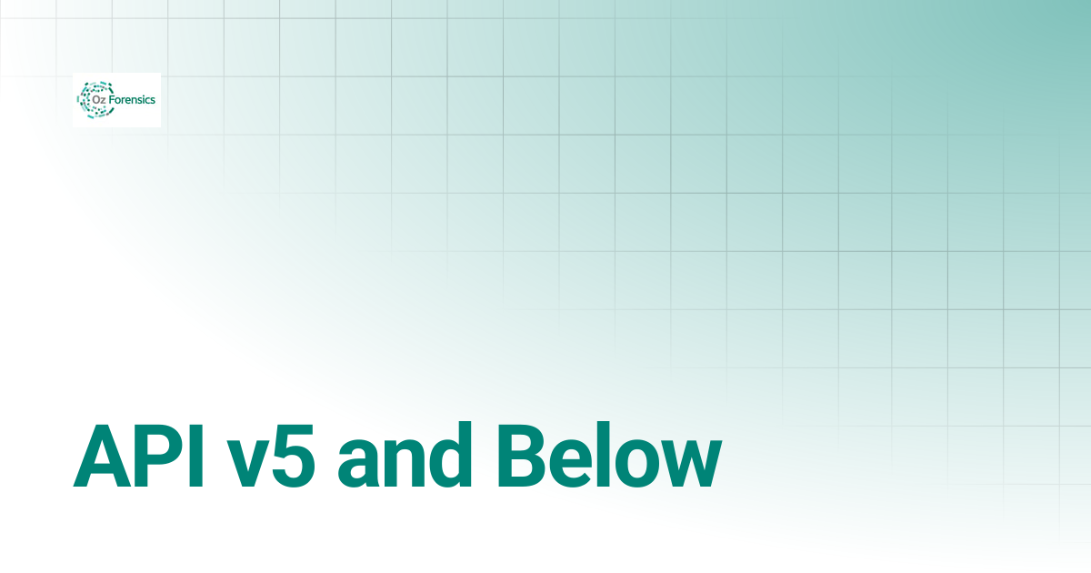 API v5 and Below | Oz Knowledge