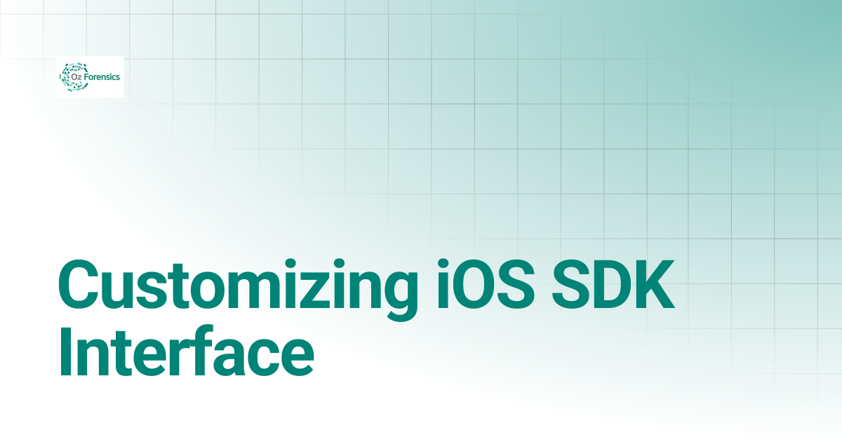 Customizing iOS SDK Interface | Oz Knowledge